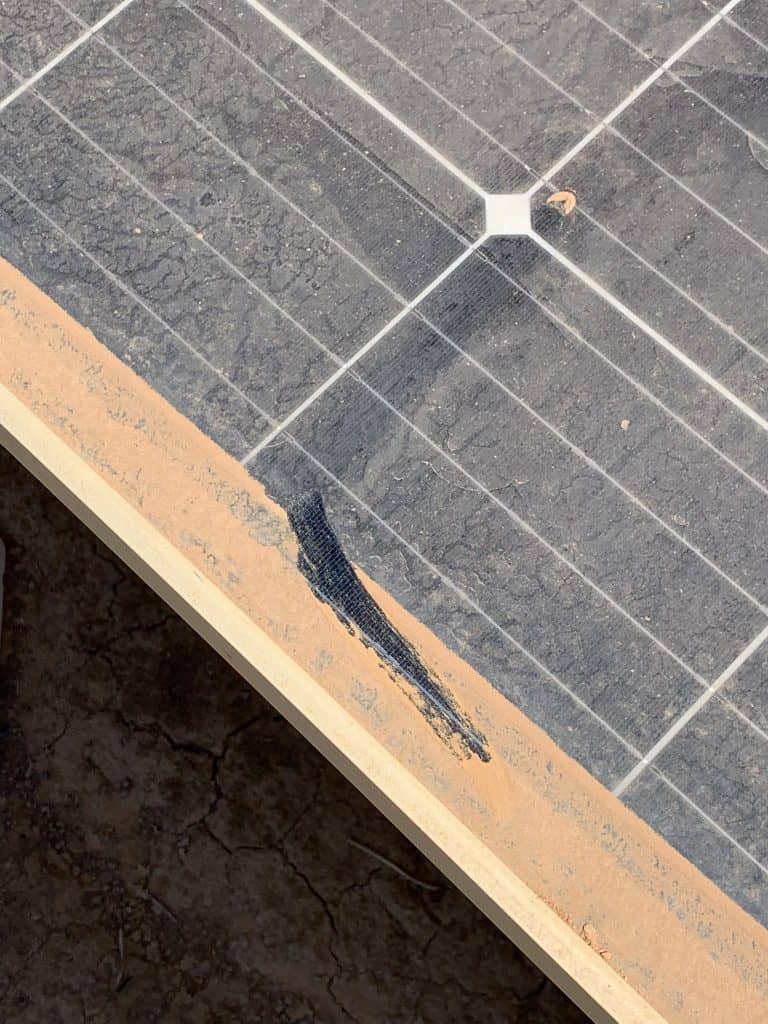 Dusty Solar Panel needing a clean